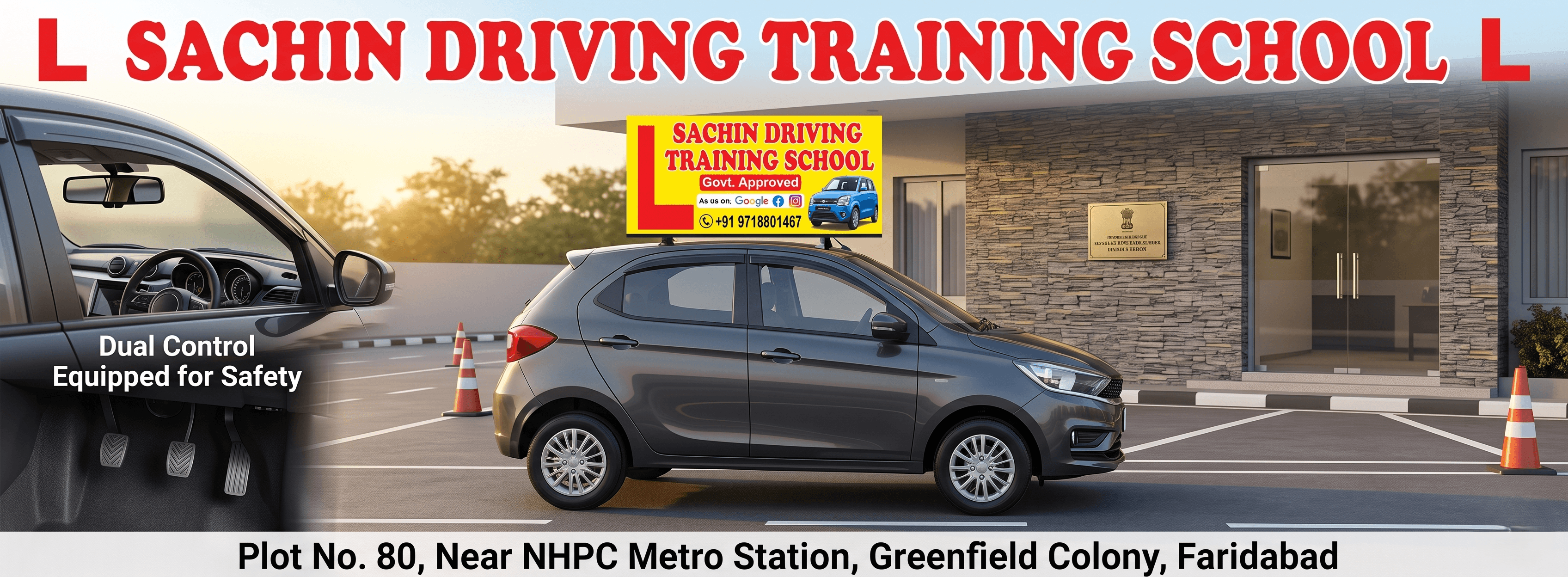 sachin motor driving school banner