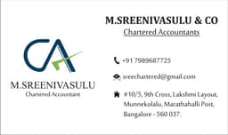 M Sreenivasulu